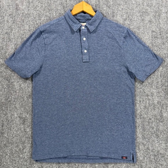 Faherty Other - Faherty Movement Polo Men's Medium Sea Navy Blue Pima Cotton Modal Stretch